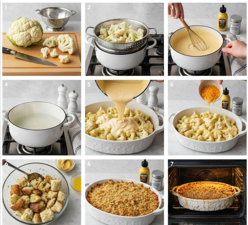 Irresistible Cheesy Cauliflower