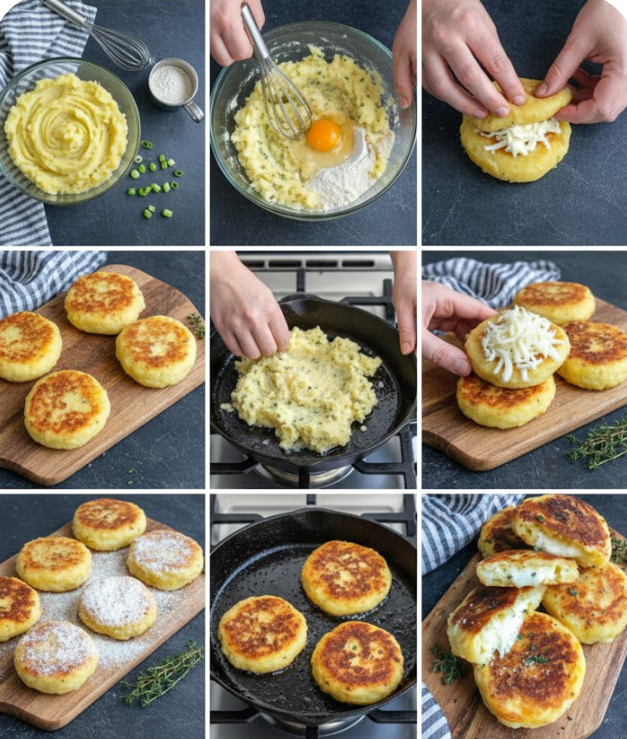 Cheesy Potato Cakes :