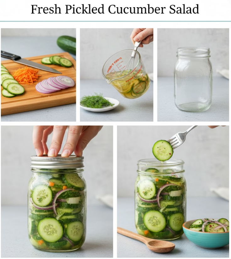 Fresh Pickled Cucumber Salad