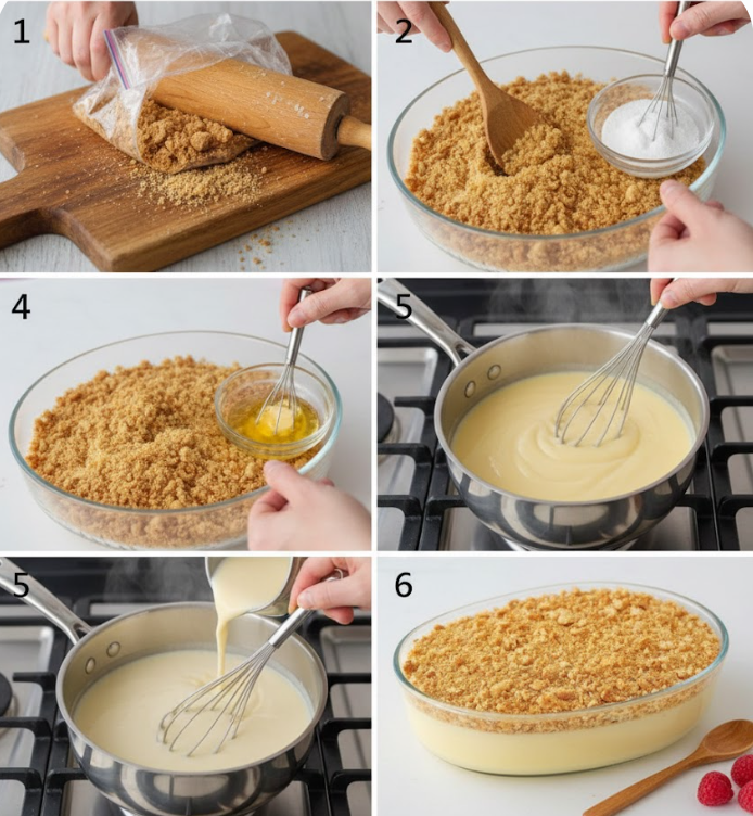 Creamy Custard Biscuit