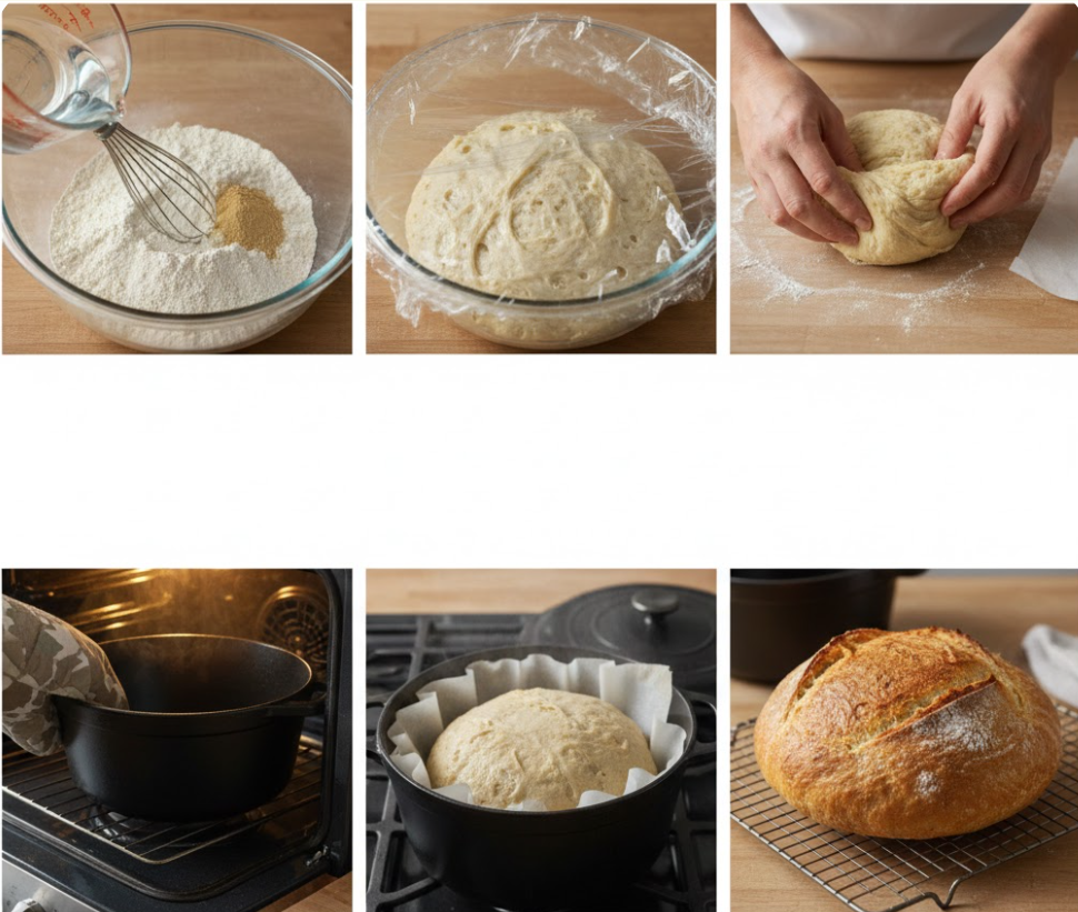 No-Knead Dutch Oven Bread