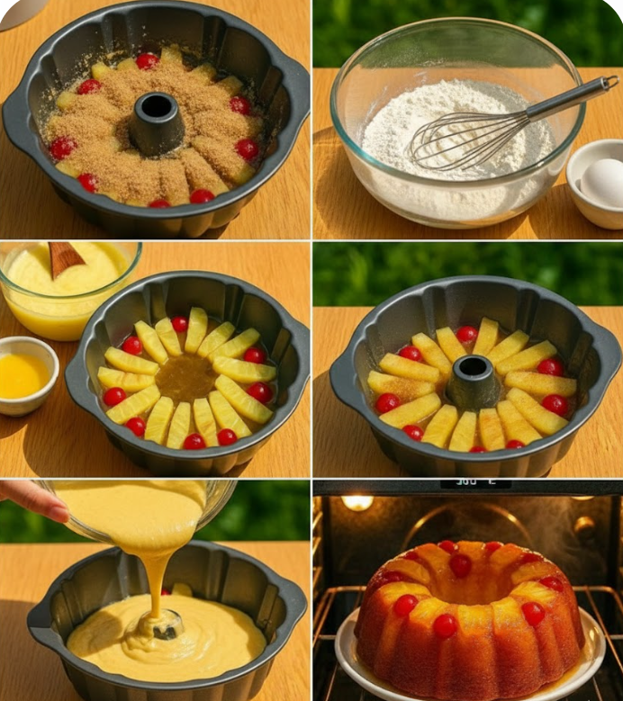 Pineapple Upside Down Bundt Cake